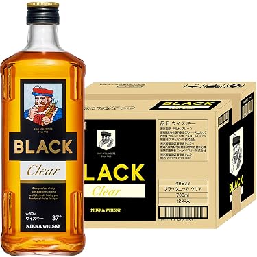 Amazon.co.jp: ブラックニッカ クリア 37度 700ml×1ケース（12本